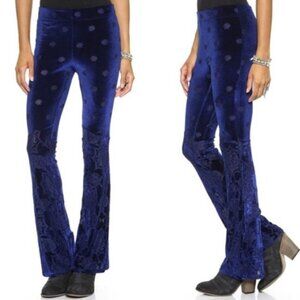 Free People Velvet Bell Bottoms Flare Pants